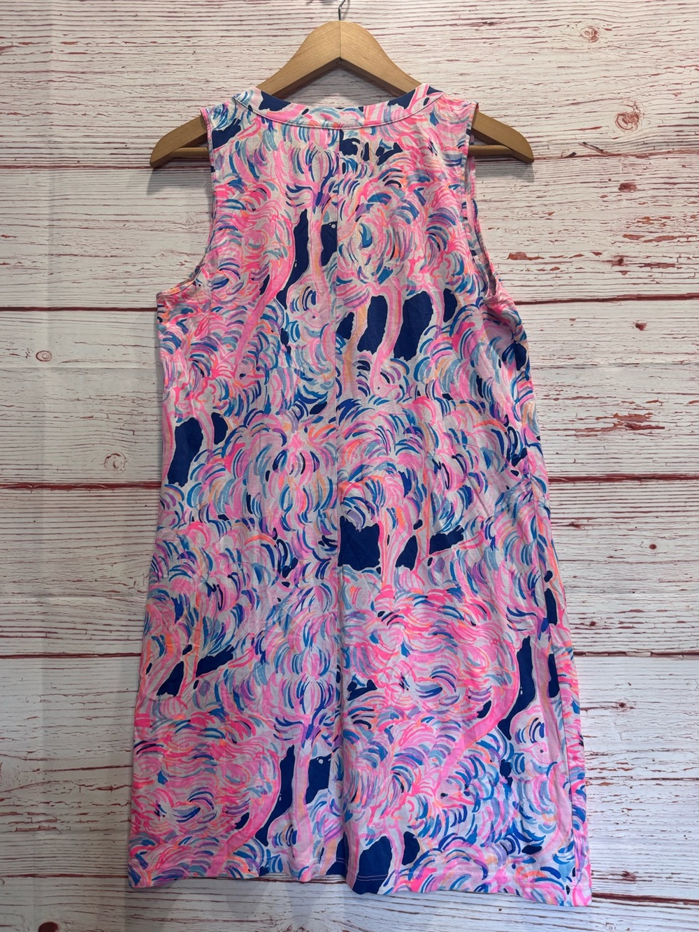 Lilly Pulitzer Amina Swing Dress in Pink Pelican Head In The Sand Sz S - Picture 8 of 9